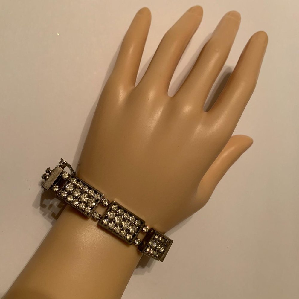 Vintage Art Deco Rhinestone Bracelet